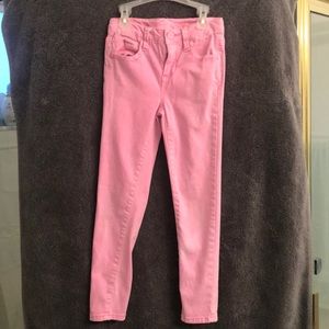 Girls pink jeans